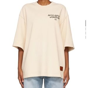 Acne Studios Beige Print T-Shirt